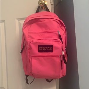 Pink Jansport backpack